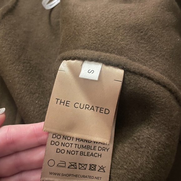 The Curated Classic Coat in Moss Green, Small - Picture 4 of 5
